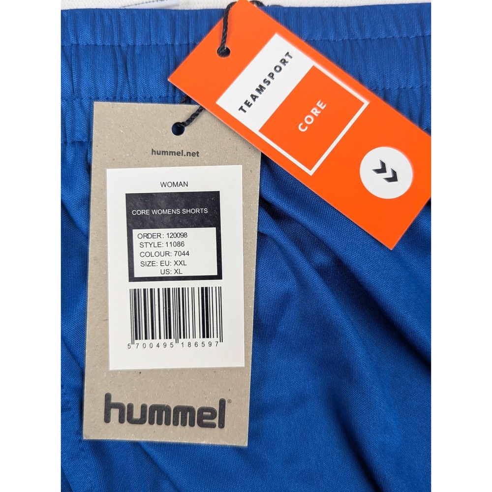 Hummel Core Womens Shorts Royal Blue Soccer Training Athletic XL 11086 NEW - Picture 6 of 11